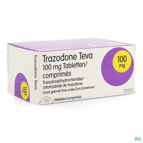 TRAZODONE TEVA TABL 120 X 100 MG | Apotheek Thiels