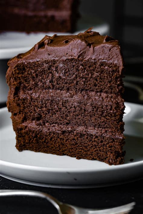 Perfectly Moist Chocolate Cake Recipe (Homemade!) - Oh Sweet Basil