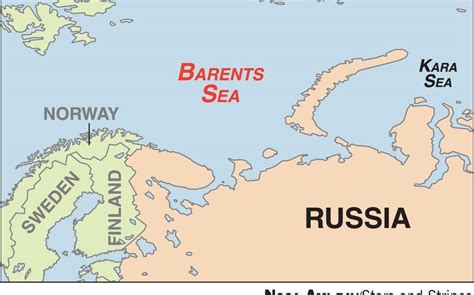 Barents Sea Map