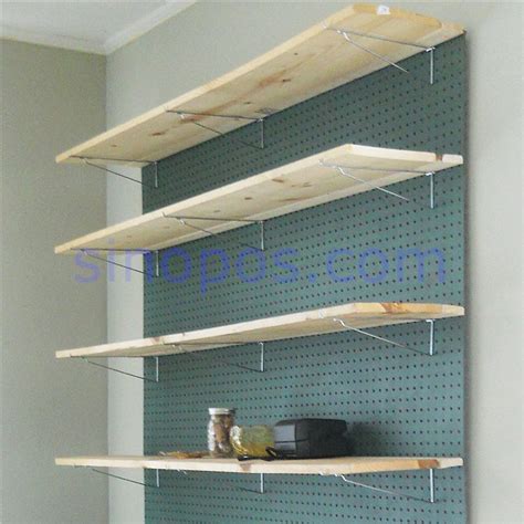 Peg Board Shelving Pegboard Shelf Brackets Wallpeg Organization Panel Holder Steel | Peg board ...