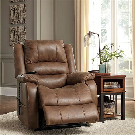 Anthony Power Lift Recliner in Saddle | Living Room Chairs | Lifestyle ...