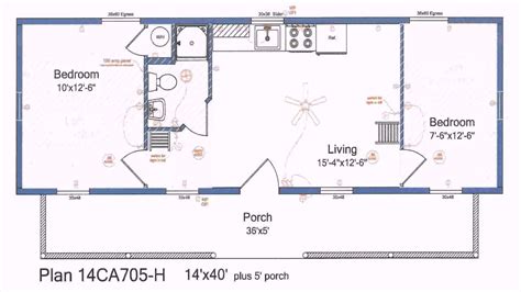 16X40 Shed House Floor Plans - floorplans.click