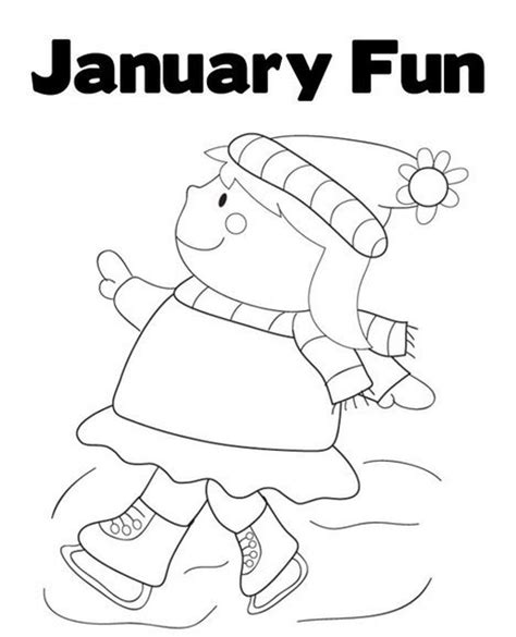 January Winter Coloring Pages | Winter Coloring Pages Of ... - Coloring ...