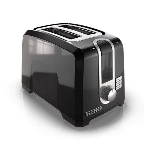 BLACK+DECKER 2-Slice Extra-Wide Slot Toaster, Square, Black, T2569B for ...