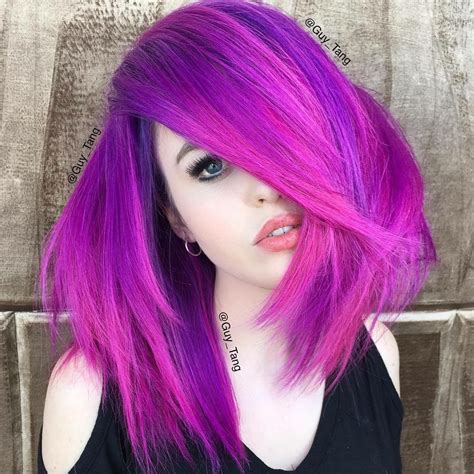 Pin by Pinner on Multi-Colored Hair | Mermaid hair color, Bright purple ...