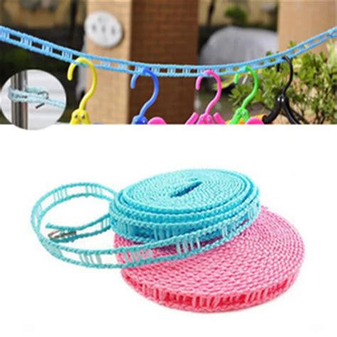 New Anti skid Windproof Clothesline Fence style Clothesline Portable Clothesline Drying rope ...