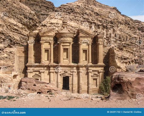 The Monastery or Ad Deir at Petra. Jordan Stock Photo - Image of famous, bedouins: 26591732