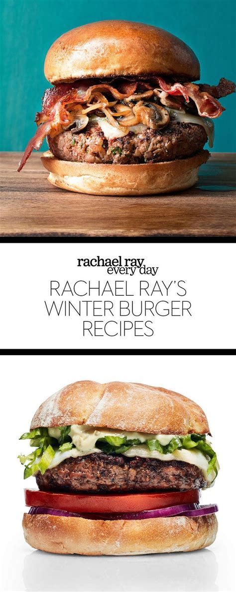 Rachael Ray's Winter Burger Recipes | Burger recipes beef, Healthy burger recipes, Best burger ...