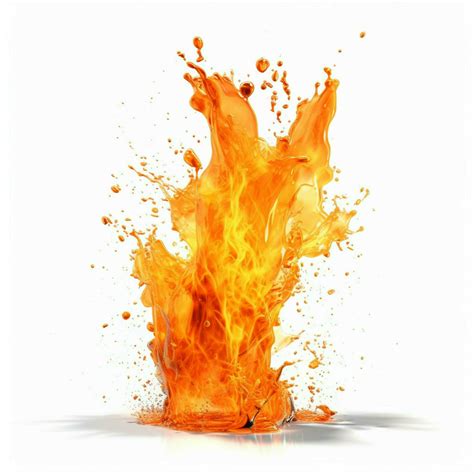 Orange Blaze with white background high quality ultra 30659671 Stock ...