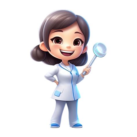 3D cute Cartoon dentist character on transparent background. 24733375 PNG