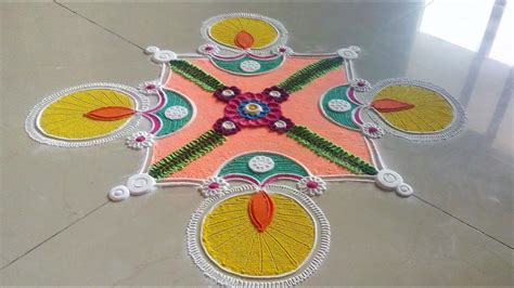 Beautiful and Unique Diya Rangoli Designs . Diwali Special Rangoli Designs by Shital Mahajan ...