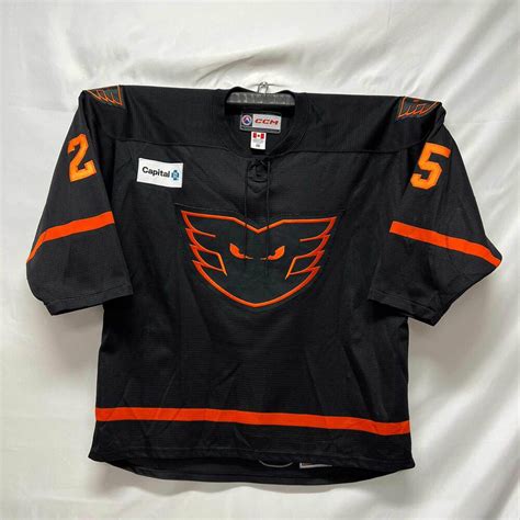 AHL Authentic - 2022-23 Lehigh Valley Phantoms Jersey Game Worn by #25 ...