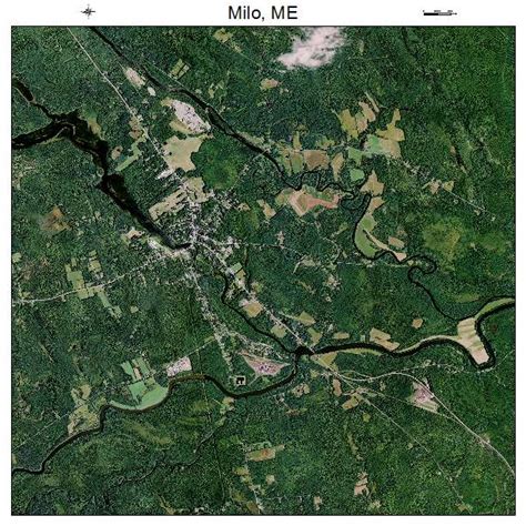 Aerial Photography Map of Milo, ME Maine