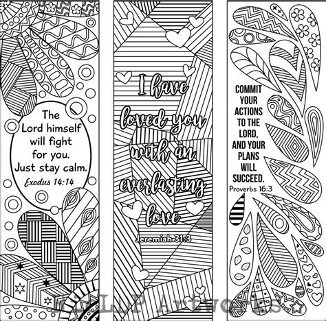 Free Printable Bible Verse Bookmarks To Color