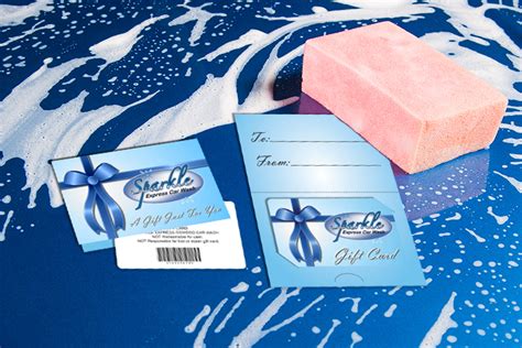 Sparkle Express Car Wash Gift Cards with Matching Gift Card Holders