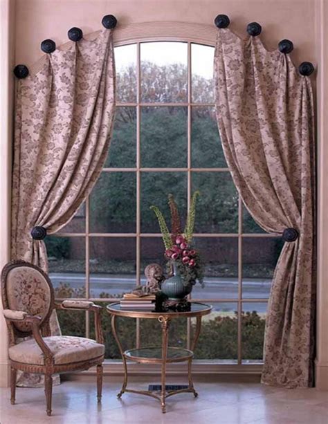 Curtains for arched windows, Arched window treatments, Curtain decor