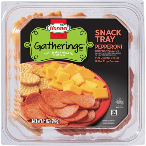 Pepperoni and Cheese Snack Tray - HORMEL GATHERINGS® party trays