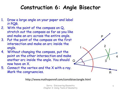 PPT - 3.4 Constructing Angle Bisectors PowerPoint Presentation, free download - ID:2337138