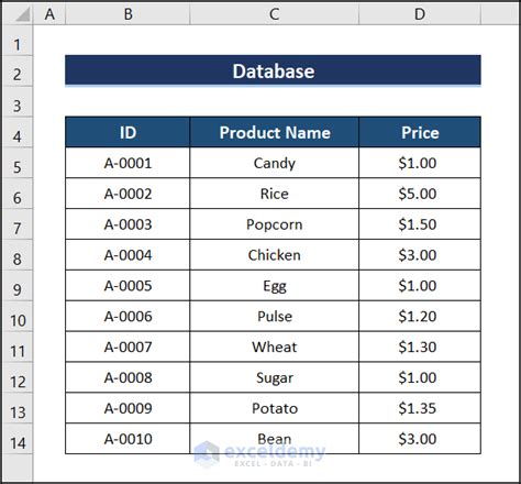 How to Create an Invoice in Excel with a Database - 5 Steps