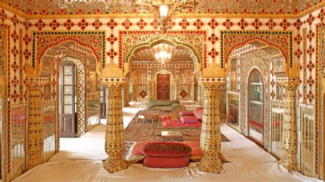 Download Elegant City Palace Interior In Jaipur Wallpaper | Wallpapers.com