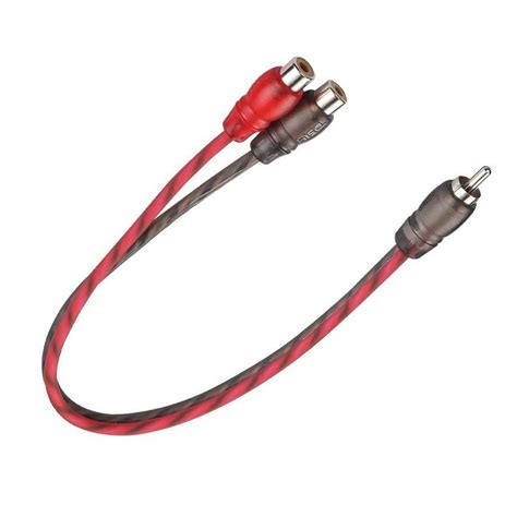 RCA1M2F DS18 RCA Splitter 1 Male to 2 Female Y Connector Car Home Audio Cable - Walmart.com ...