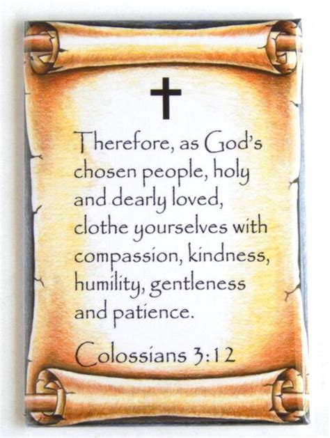 Colossians 3:12 Bible Verse FRIDGE MAGNET christian catholic | eBay