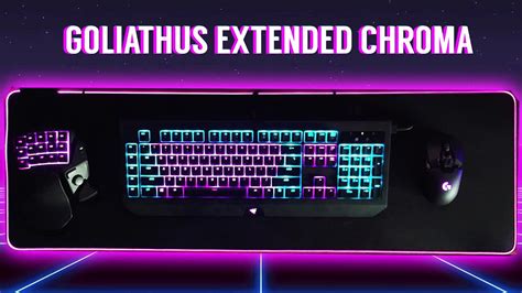 Razer Goliathus Extended Chroma Soft Mouse Mat (Review) - YouTube