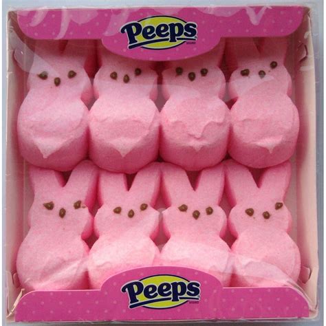 pink Marshmallow Easter Bunnys, EIGHT PINK BUNNIES PER BOX By Peeps ...