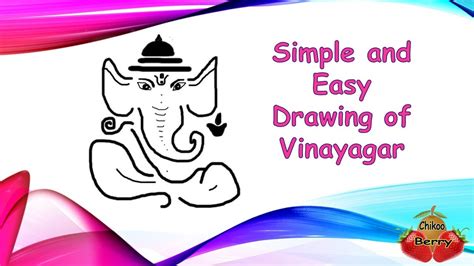 Simple Steps to Draw Vinayagar | Easy Vinayagar Drawing for Kids| Kids ...