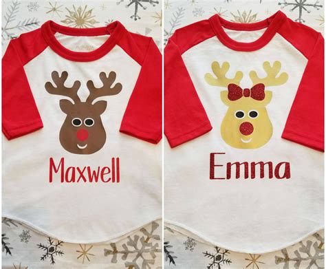 Kids Christmas Shirt-Family Christmas Shirts-Girls Reindeer | Etsy ...