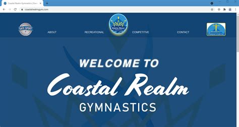 Coastal Realm Gymnastics' (CRG) Redesigned Website is Officially Live!