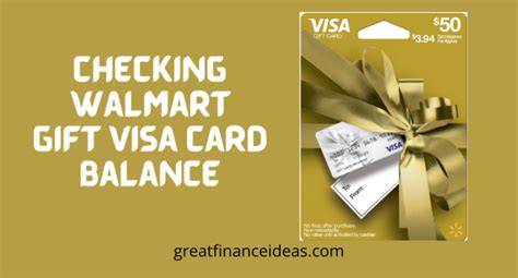 3 Ways to check your Walmart Visa Gift Card Balance - Finance ideas for ...