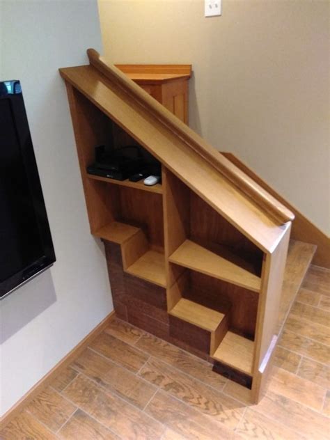 Custom staircase shelf | Shelves, Staircase, Decor