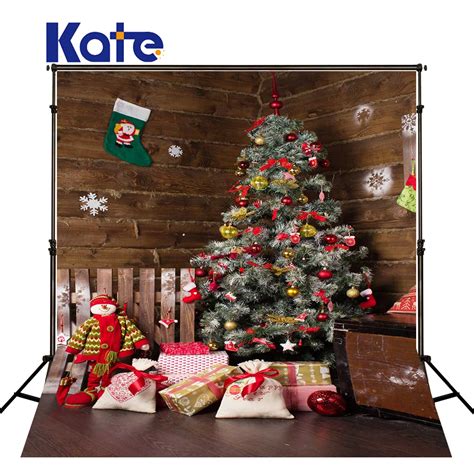 KATE Christmas Backdrop Photography Family Backdrops Christmas Tree Backdrops Wood Floor ...