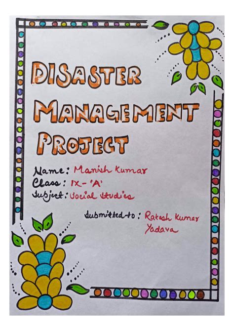 SOLUTION: DISASTER MANAGEMENT PROJECT - Studypool