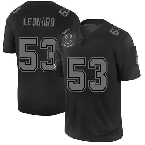 Indianapolis Colts #53 Darius Leonard Men's Nike Black 2019 Salute to ...