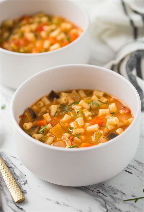 Easy Vegetable Pasta Soup Recipe | Wholesome Healthy Soup