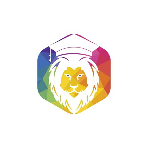 Lion Student vector logo design. Lion academy logo concept. 21401353 ...