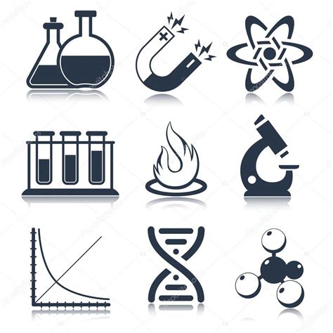 Physics Science Icons — Stock Vector © macrovector #52287853