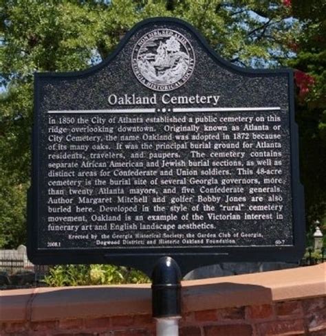 Marker Monday: Oakland Cemetery - Georgia Historical Society