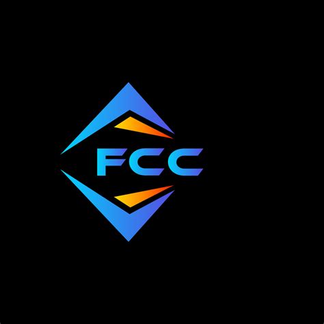 FCC abstract technology logo design on white background. FCC creative ...