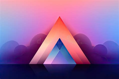 Minimalistic Abstract Background with a Gradient Triangle, Symbolizing ...