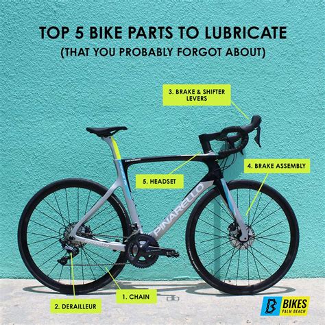 Top 5 Bike Parts to Lubricate - Bikes Palm Beach