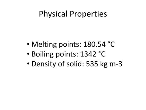 PPT - Lithium PowerPoint Presentation - ID:2239961