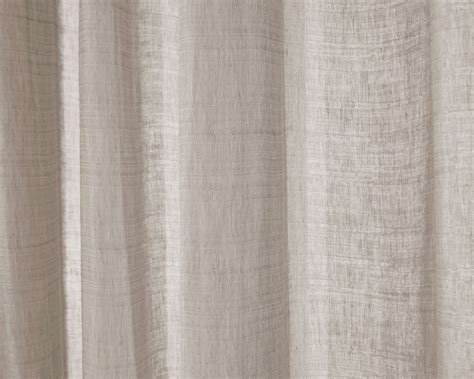 Leuvia. Textured Linen Sheer Curtain - Cashmere