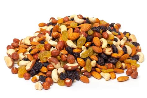 Mixture of nuts and raisins | Stock Photo | Colourbox