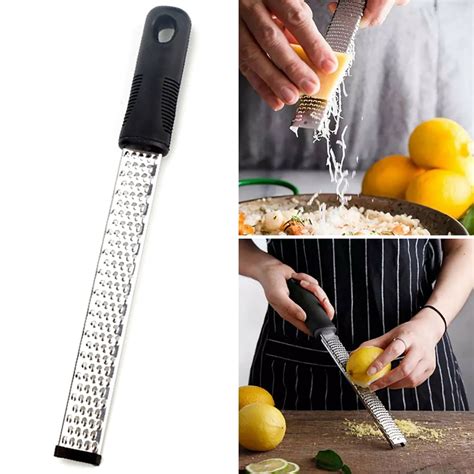 Stainless Steel Cheese Grater Zester Ginger Lemon Shredder Hand Hold Flat Tools | Walmart Canada