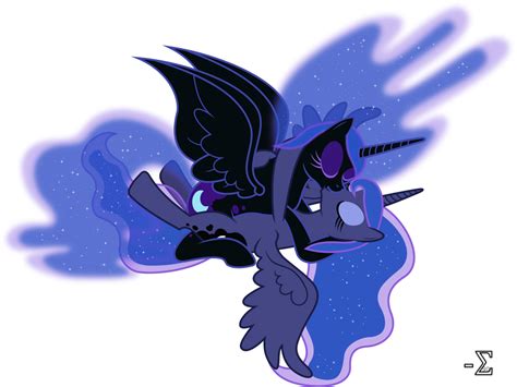 Nightmare Moon and Princess Luna Kissing (NM Ver.) by 90Sigma on DeviantArt