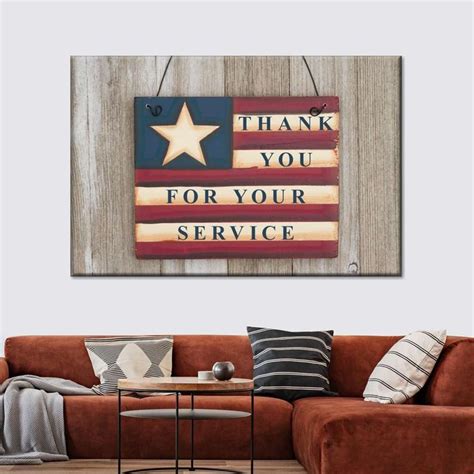 Thank You For Your Service Canvas Wall Art in 2021 | Wall decor pictures, Wall art, Canvas wall art