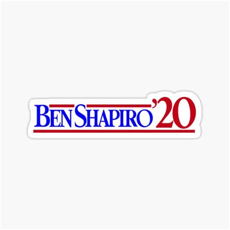 "Ben Shapiro 2020" Sticker for Sale by sheeeeran | Redbubble